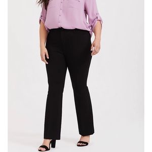 Torrid Studio Stretch Ponte Pants Black Sz 16